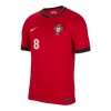 Maillot de Supporter Portugal Bruno Fernandes 8 Domicile Euro 2024 Pour Enfant